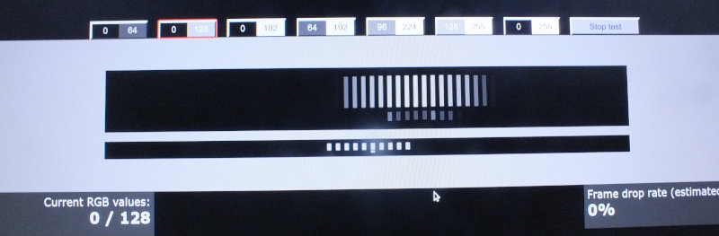 Lagom ghosting measurement of the CB242Y, Overdrive normal